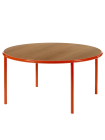 Table ronde Wooden rouge Muller Van Severen