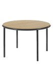 Table ronde Wooden noire Muller Van Severen