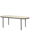Table ovale Wooden noire Muller Van Severen