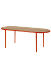Table ovale Wooden rouge Muller Van Severen